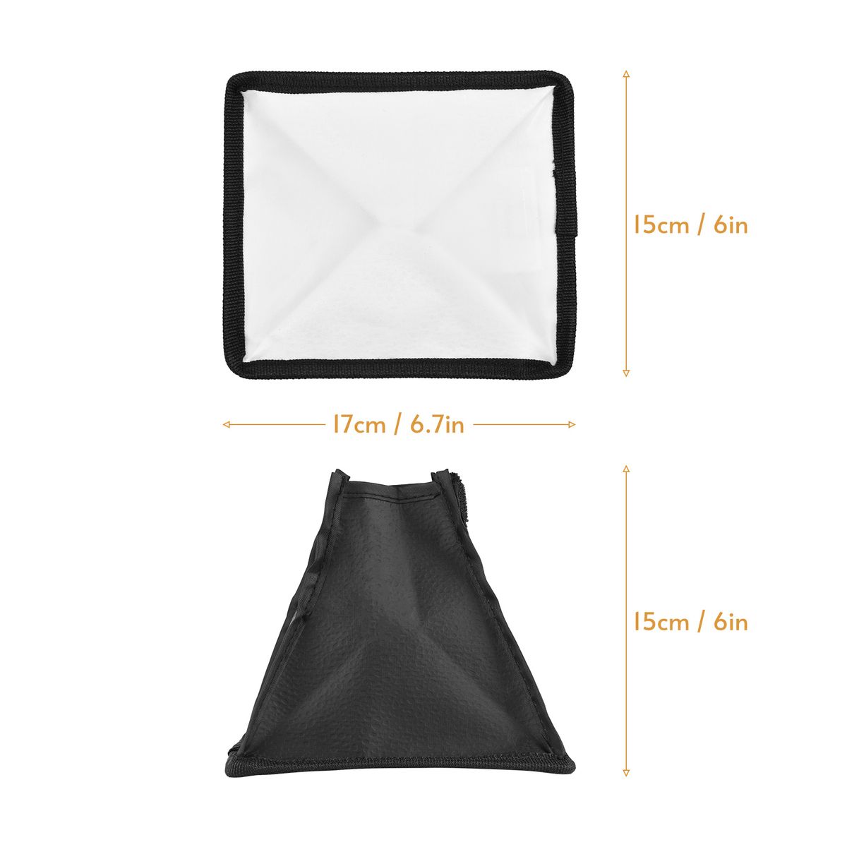 17 * 15cm/ 6.7 * 6in Mini Universal Camera Flash Softbox