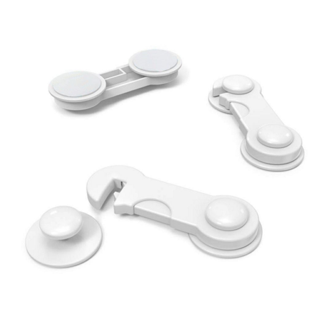 Plastic Baby Safety Lock Door Drawers Wardrobe Toddler Kids Safety Cover Closet Door Latch
