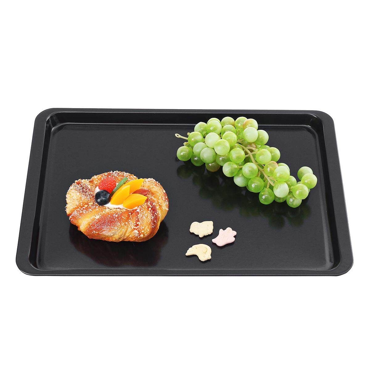 14'' Non-Stick Baking Tray Carbon Steel Bread Cake Cookies Pan Bakery Oven Tools