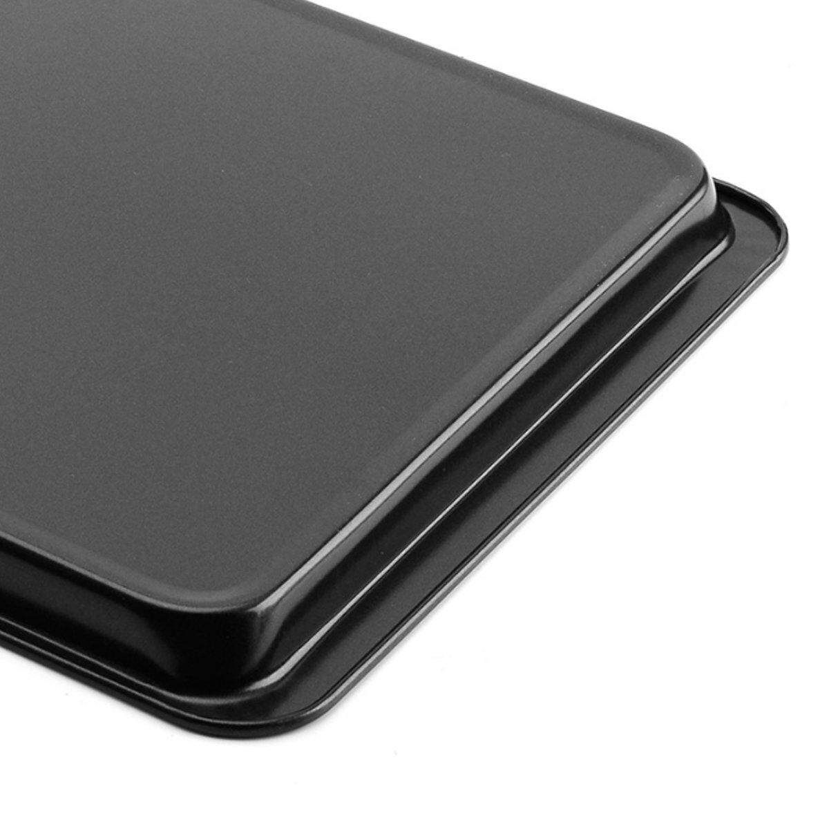 14'' Non-Stick Baking Tray Carbon Steel Bread Cake Cookies Pan Bakery Oven Tools