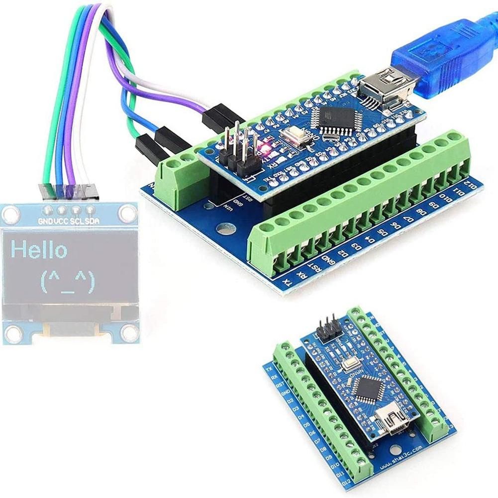 Nano I/O Shield Expansion Board Compatible with for Arduino + Nano 3.0 with CH340 Chip for Arduino Starter Kit DIY