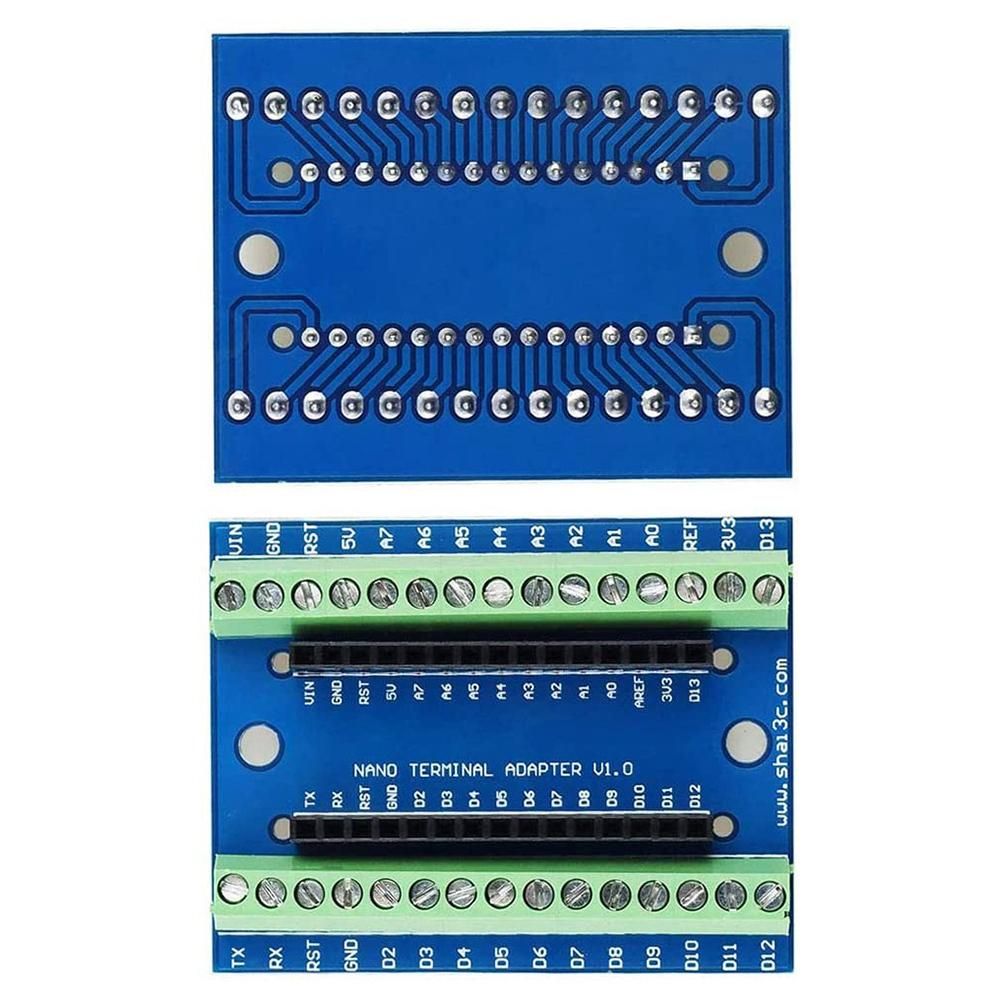 Nano I/O Shield Expansion Board Compatible with for Arduino + Nano 3.0 with CH340 Chip for Arduino Starter Kit DIY