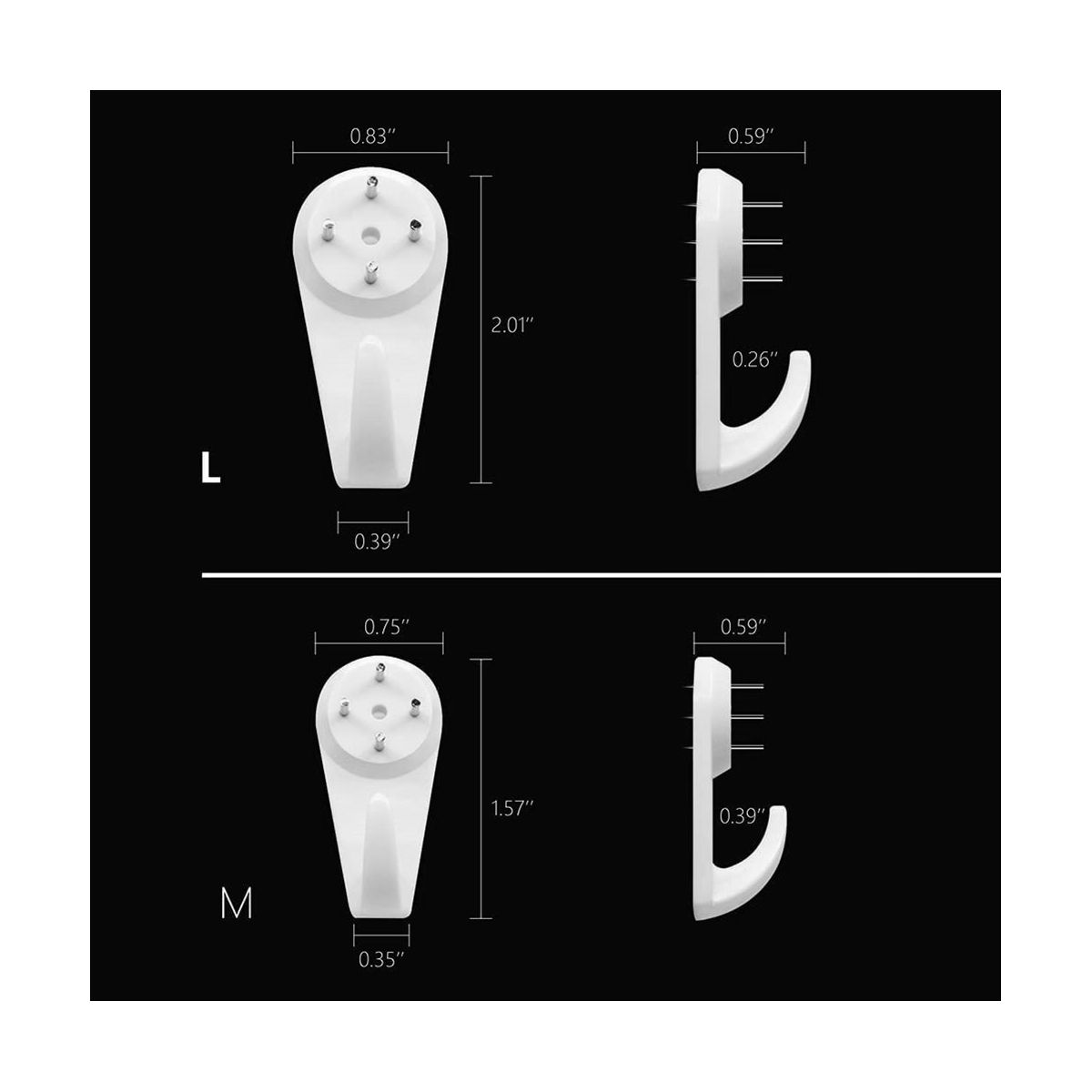 30PCS Invisible Nail Hangers, Concrete Wall Hooks,N