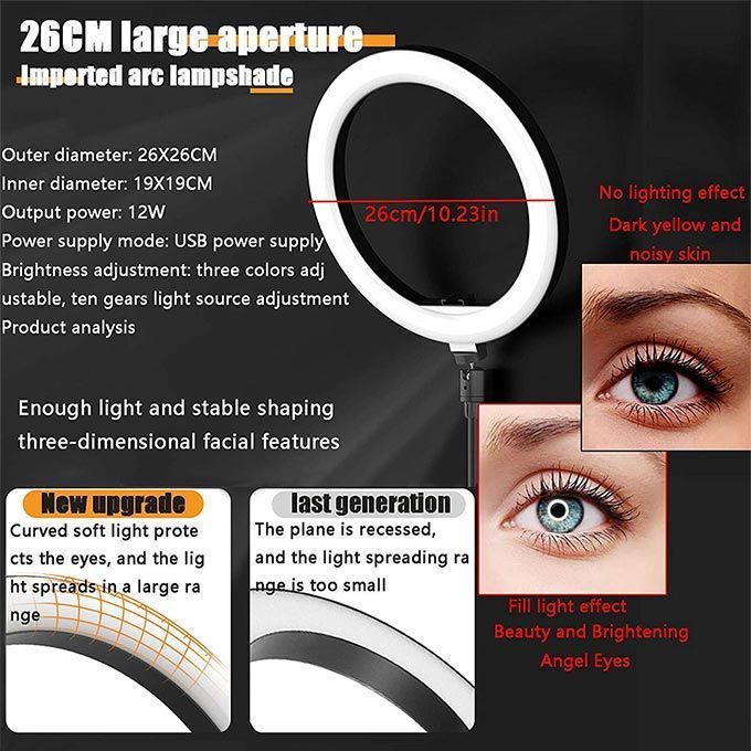 For Youtube Tik Tok Video Photography Lighting Ring Light