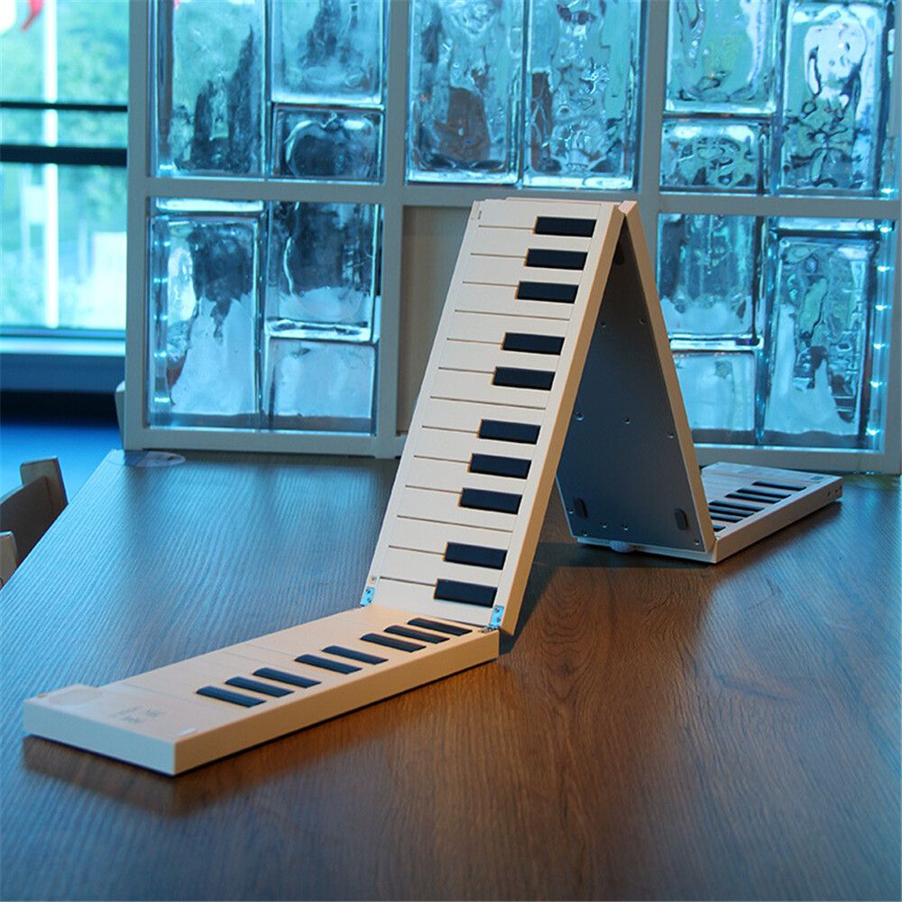 Fodable Piano 88 Keys Folding Keyboard Piano Headphone Output Portable Hand-rolled Piano For Beginner Student