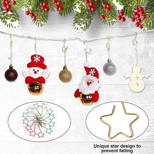 160Pcs Christmas Ornaments Hooks Star-Shaped Tree