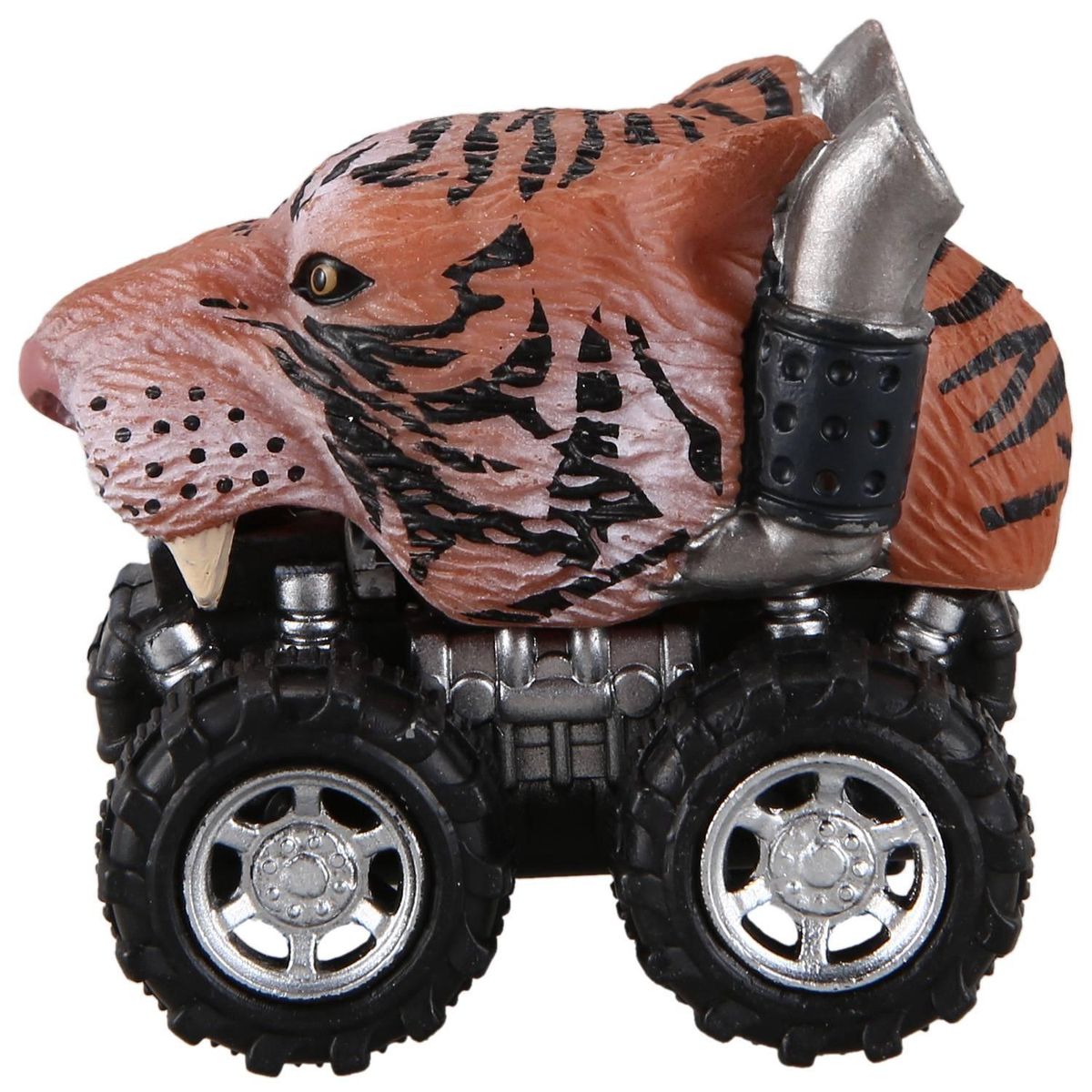 Mini Vehicle Animal Pull Back Cars With Big Tire Wheel Creative Gifts For Kids Animal Style Car Model Mini Toy Car Siberian Tigers