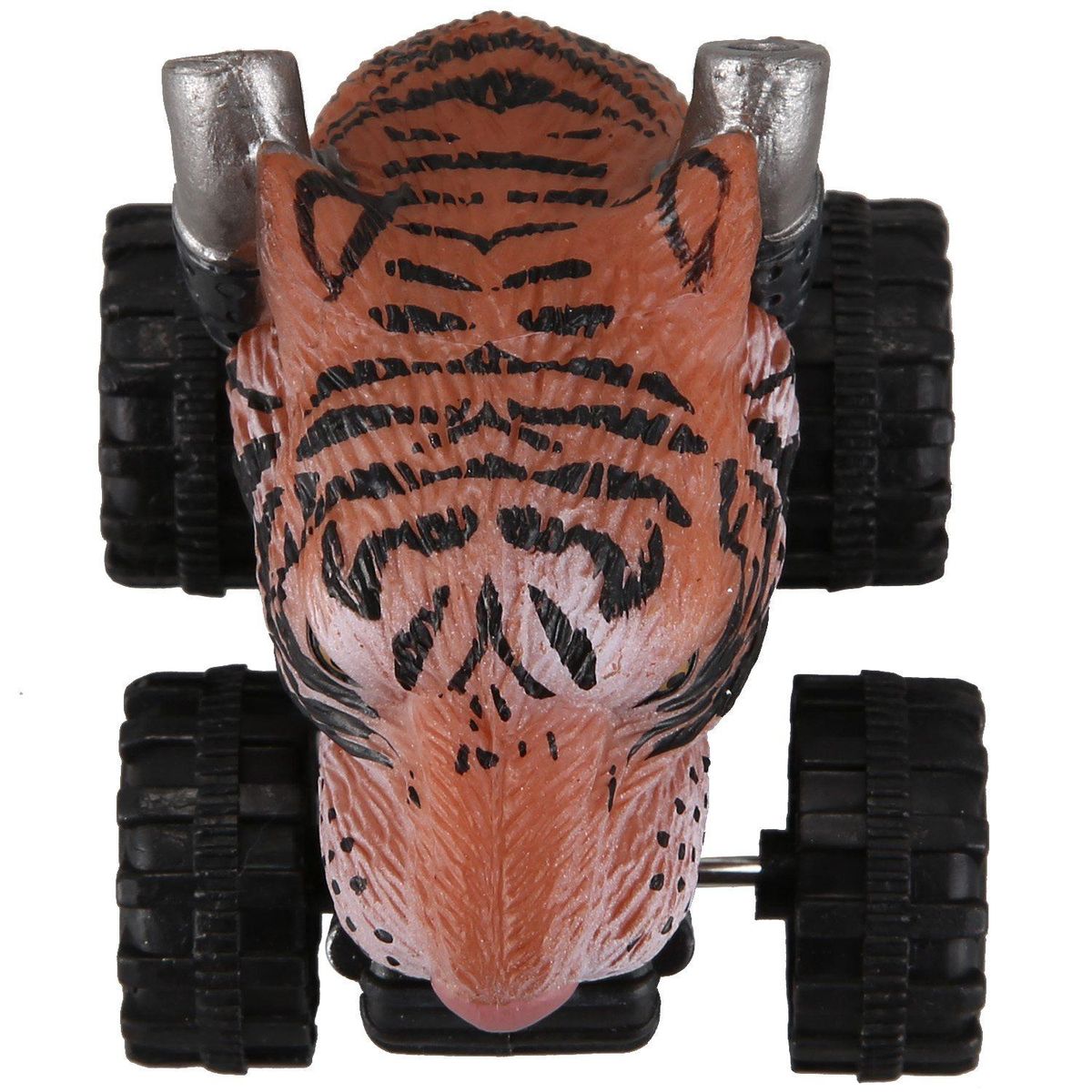 Mini Vehicle Animal Pull Back Cars With Big Tire Wheel Creative Gifts For Kids Animal Style Car Model Mini Toy Car Siberian Tigers