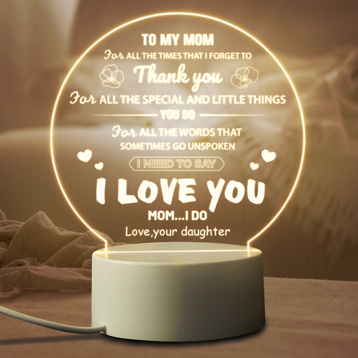 Suitable Gift For Mom LED Night Birthday Mother's Present