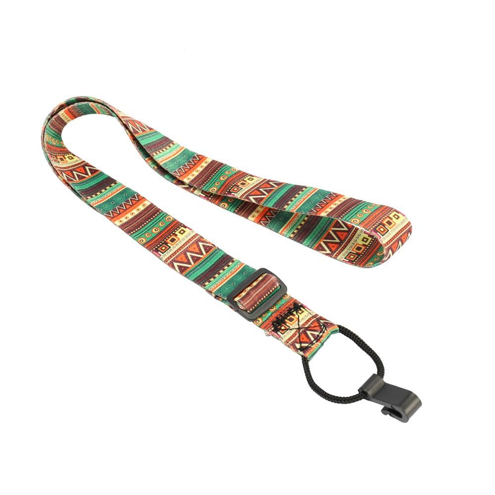 Colorful Ukulele Straps Thermal Transfer Ribbon Ethnic Style Practical Little Guitar Belt Musical Instrument Accessory
