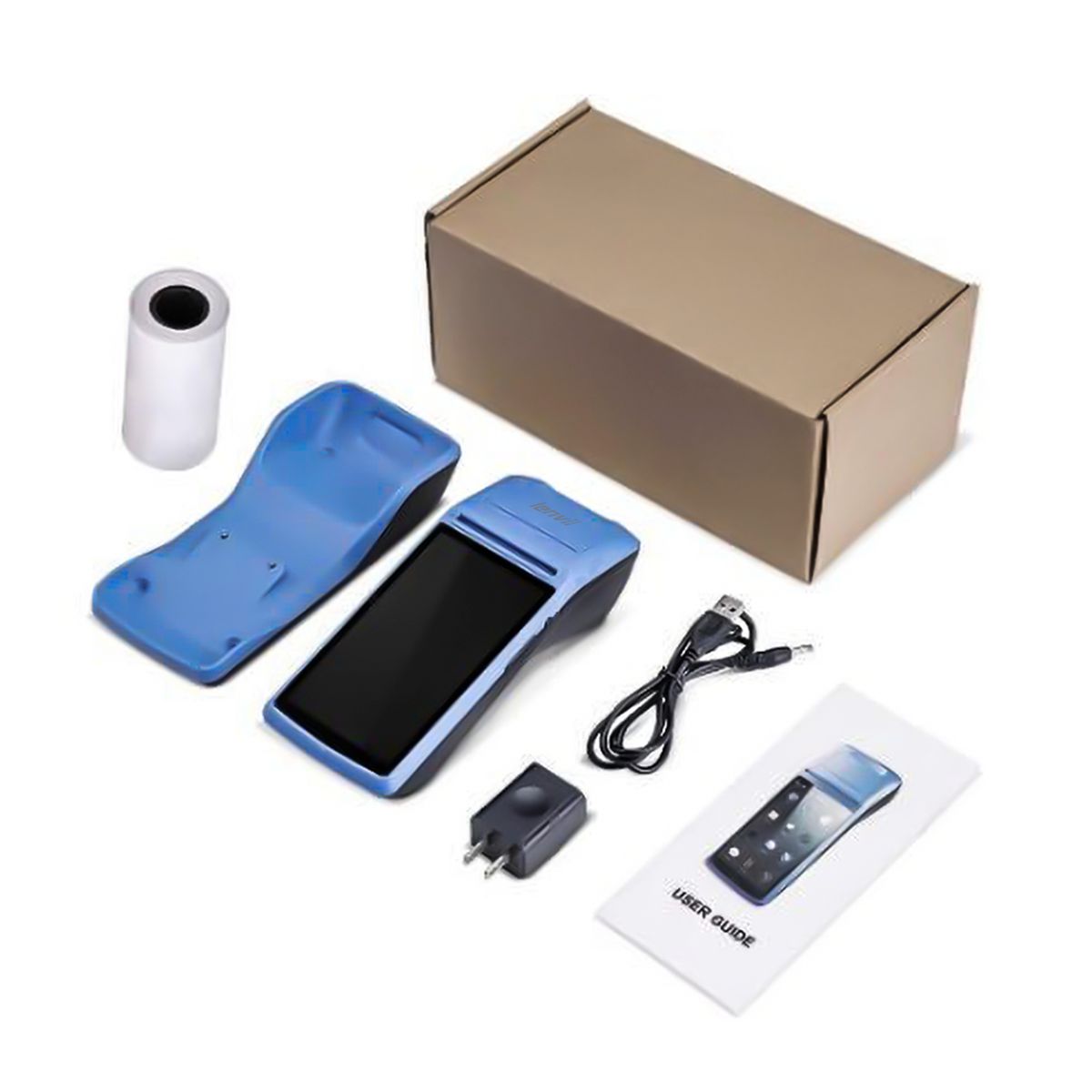 M296B Portable Bluetooth Android POS Machine Barcode Scanner 1D/2D Receipt Printer Touch Screenortable Bluetooth Android POS Machine Barcode Scanner 1D/2D Receipt Printer Touch Screen