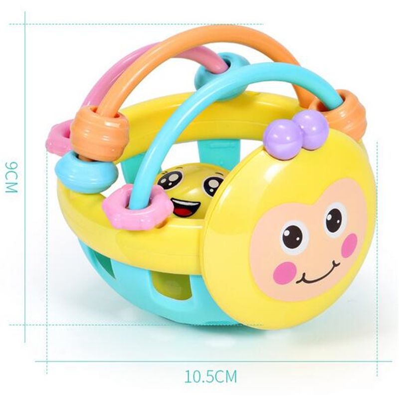 Bee Hand Knocking Rattle Dumbbell Early Educational Toy