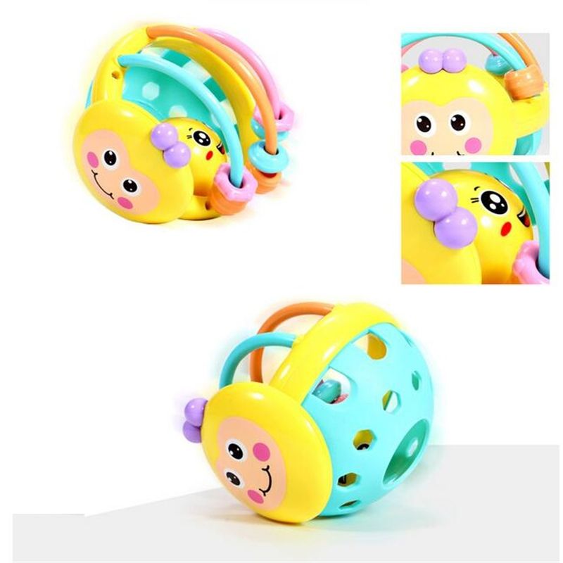 Bee Hand Knocking Rattle Dumbbell Early Educational Toy