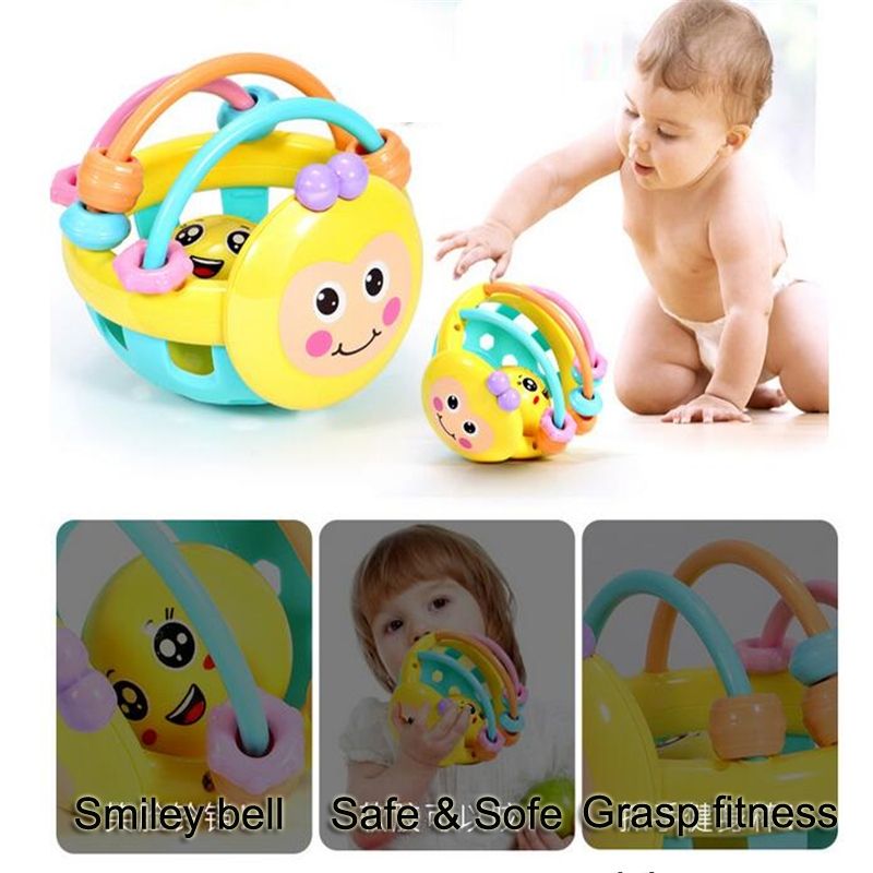 Bee Hand Knocking Rattle Dumbbell Early Educational Toy