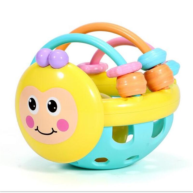 Bee Hand Knocking Rattle Dumbbell Early Educational Toy
