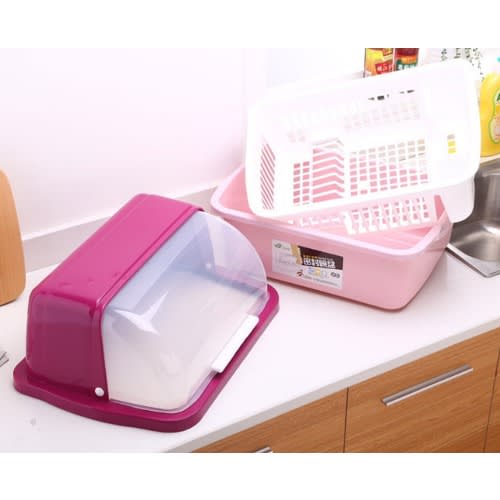 Plastic Plate Rack With Cover