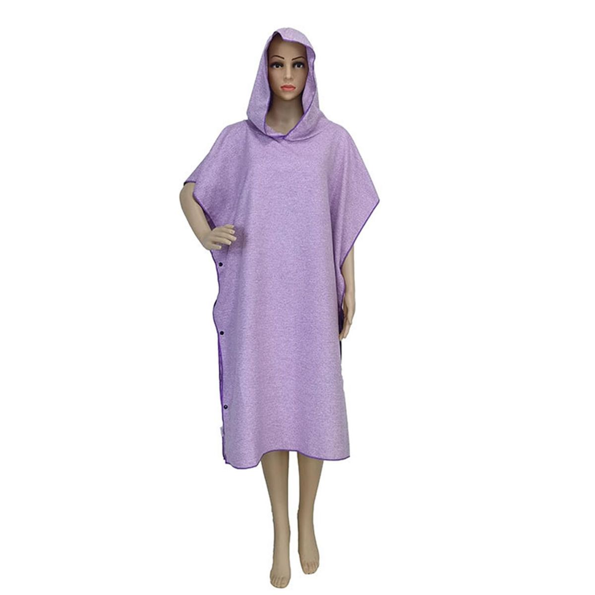 Lightweight Changing Towel Dry-off Changing Robe Super Soft Extra Long Purple