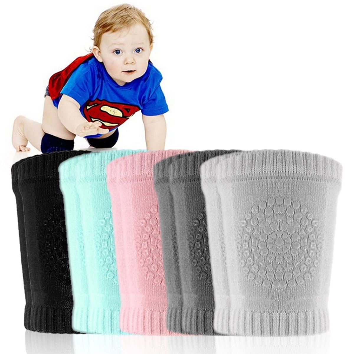 Newborn Baby Knee Pad Kid Safety Breathable Crawling Elbow Protective