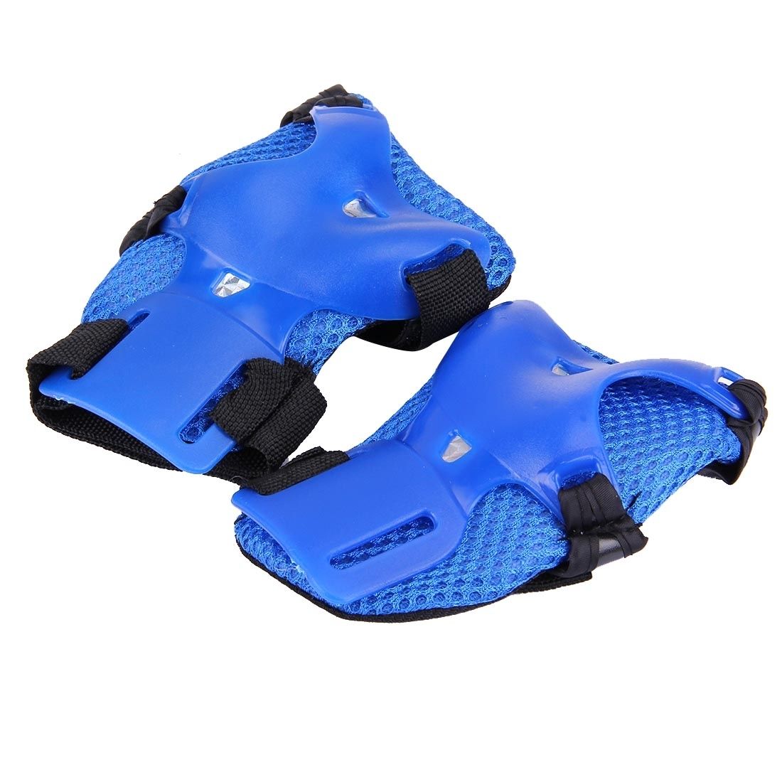 6 In 1 Roller Skate Knee & Elbow & Wrist Pads Protective Gear Sets(Dark Blue)