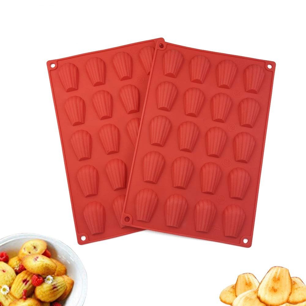 Silicone Madeleine Pan Cookie Mold 20-Cavity Cake Mold