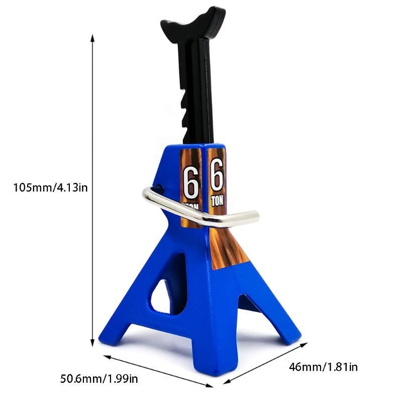 1PC 6 Ton Scale Jack Axle Stand Lift Capacity Heavy Duty Support RC Cars Steel Vehicle Floor Ratchet TRX4 D90 CC01 Trucks