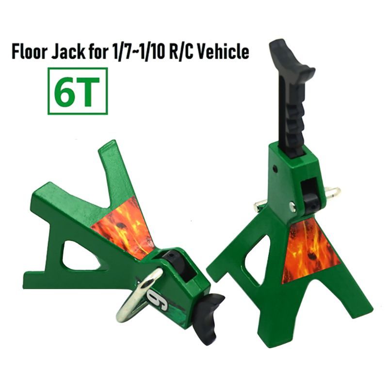 1PC 6 Ton Scale Jack Axle Stand Lift Capacity Heavy Duty Support RC Cars Steel Vehicle Floor Ratchet TRX4 D90 CC01 Trucks