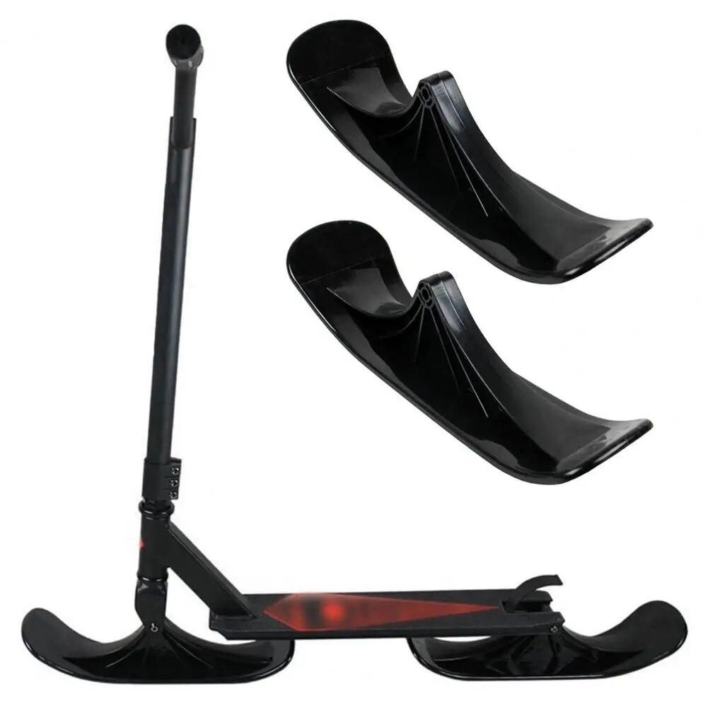 2pcs Snow Scooter Ski Kids Skate Board Sled Scooter Winter Cycling Universal Sled Skiing Board Riding Scooter Replacement Parts
