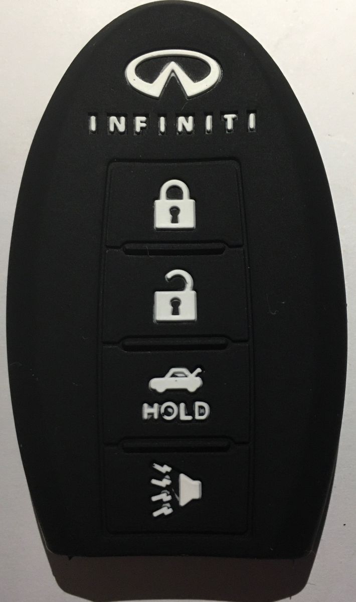 4 Button Silicone Car Remote Key Fob Shell Cover Case For  INFINITI