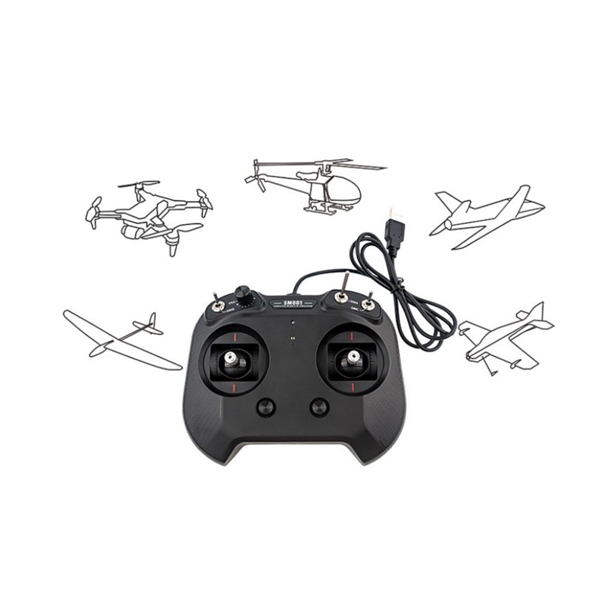 SM001 8CH Simulator for Model Airplane Flight Simulation