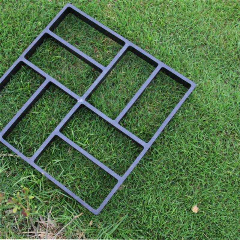 2PCS 8 Grids Pathmate Mold Paving Concrete Stepping Mould Pavement Paver