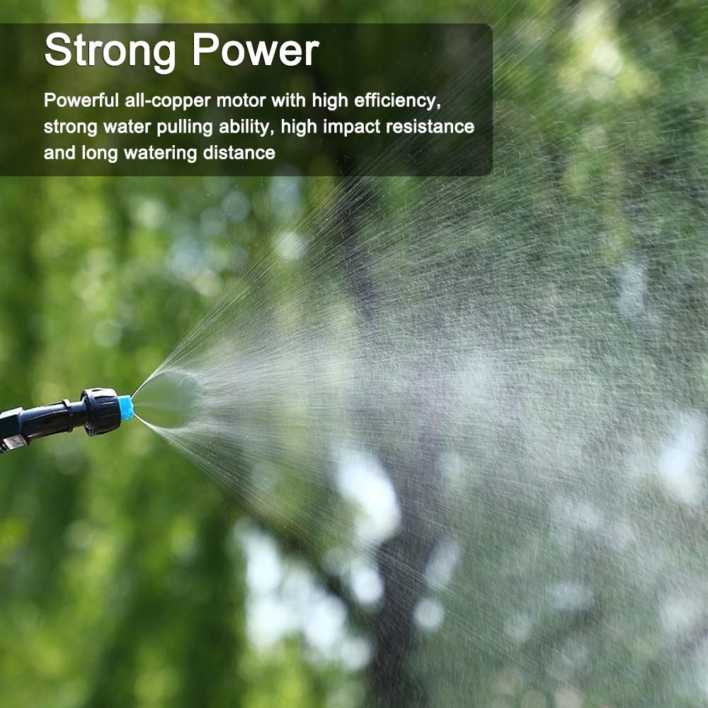 Shoulder Type Electric Gardening Sprinkler Garden Plants Watering Device Flowers Spraying Machine Telescopic Rod Length Adjustable 5L Capacity Multifunctional Agriculture Tool