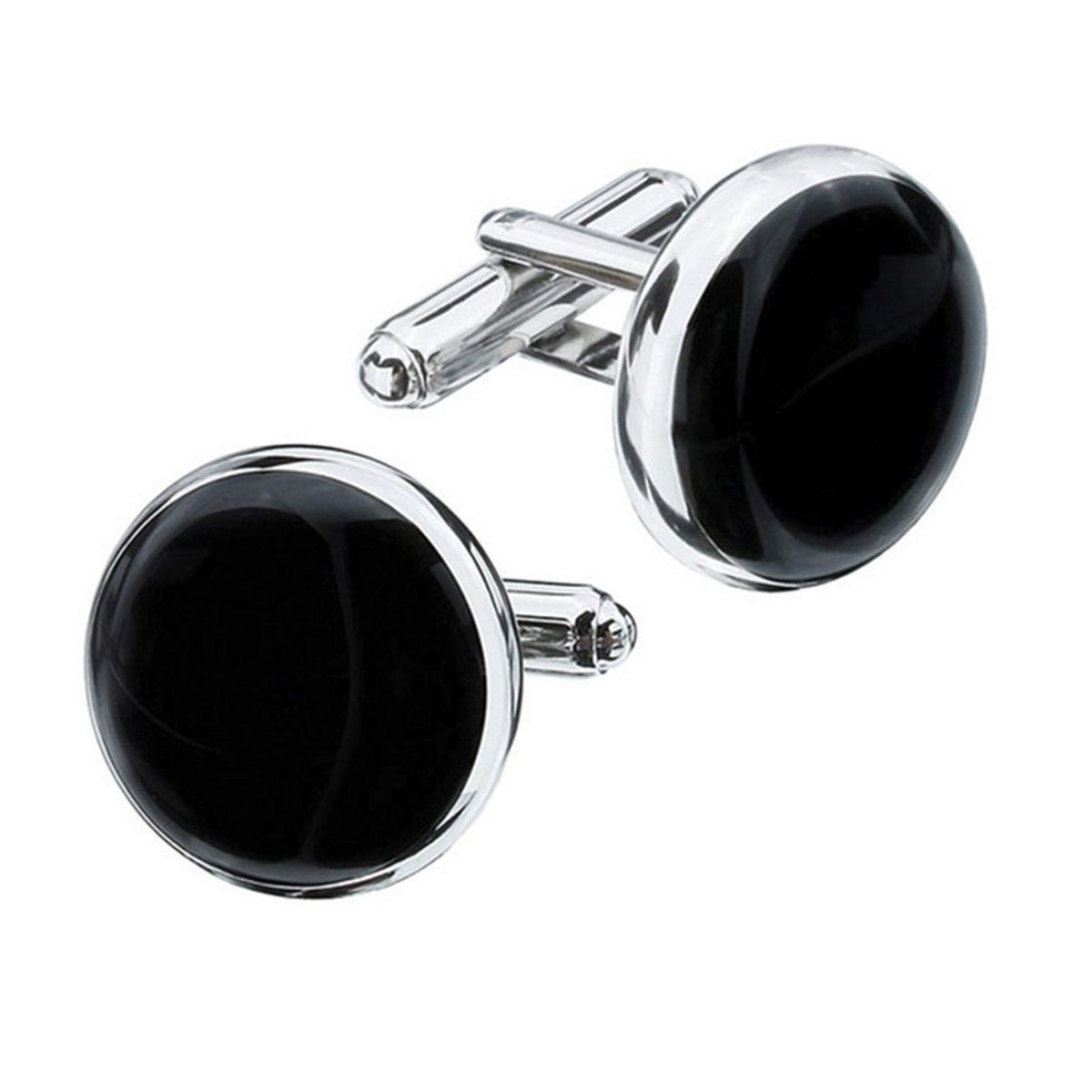 Premium Mens Cufflinks Studs Set Elegant Accessories for Formal Silver