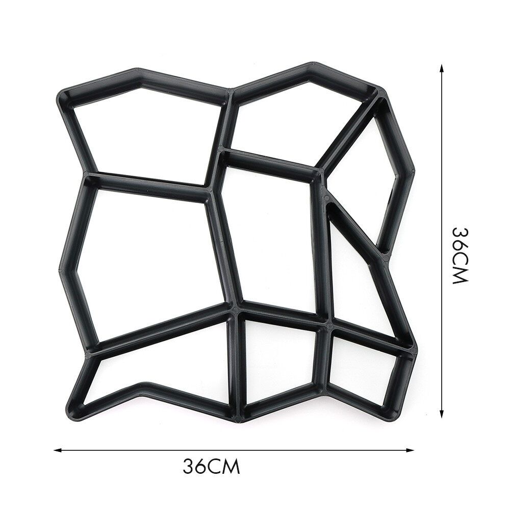 DIY Garden Pavement Mould DIY Manual Paving Cement Brick Road Concrete Mould Garden Tool 36 X 36CM