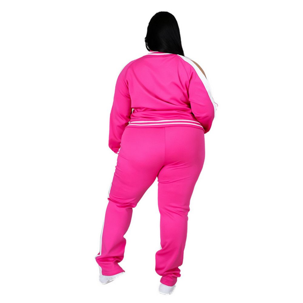 Women Plus Size Clothing 2 Piece Set Long Sleeve Sweatshirt