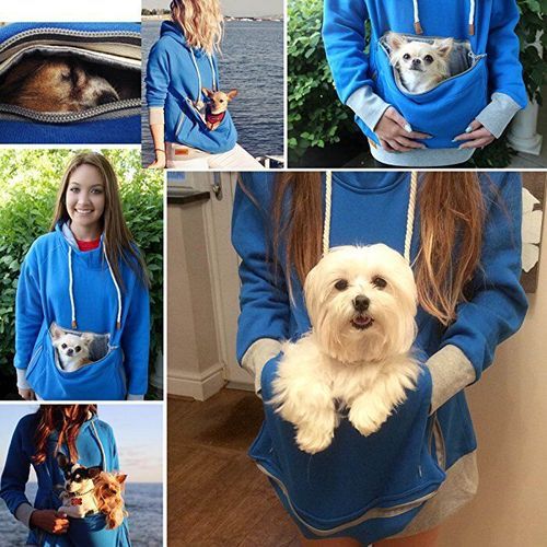 Pet Bag Hoodie Kitten Dog Bracket Holder Sweatshirt