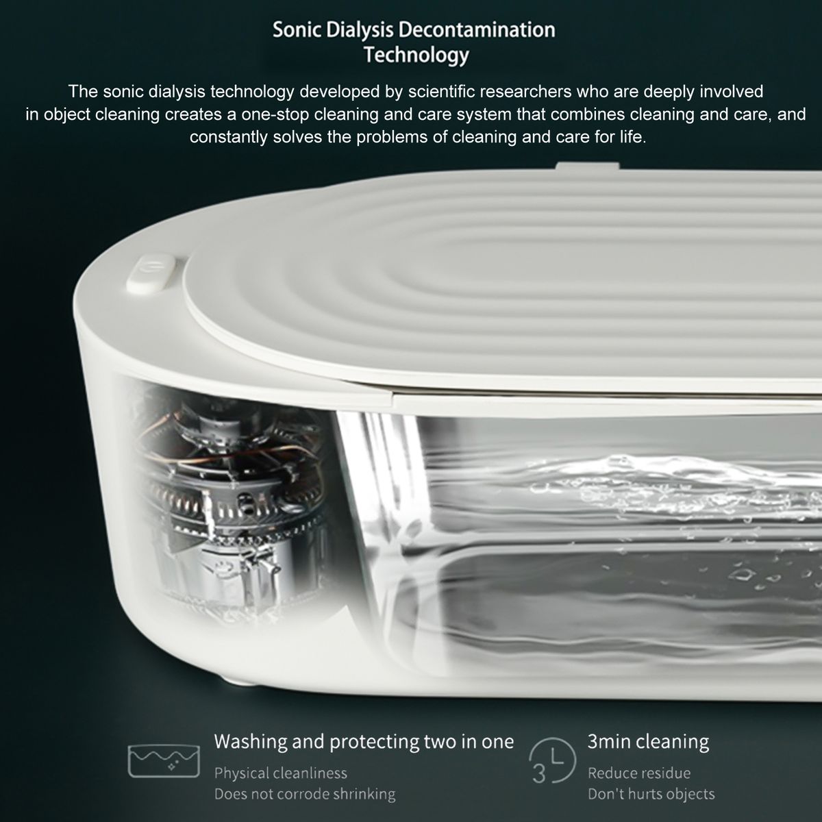 400ML Ultrasonic Cleaner Household Watch Eyeglasses