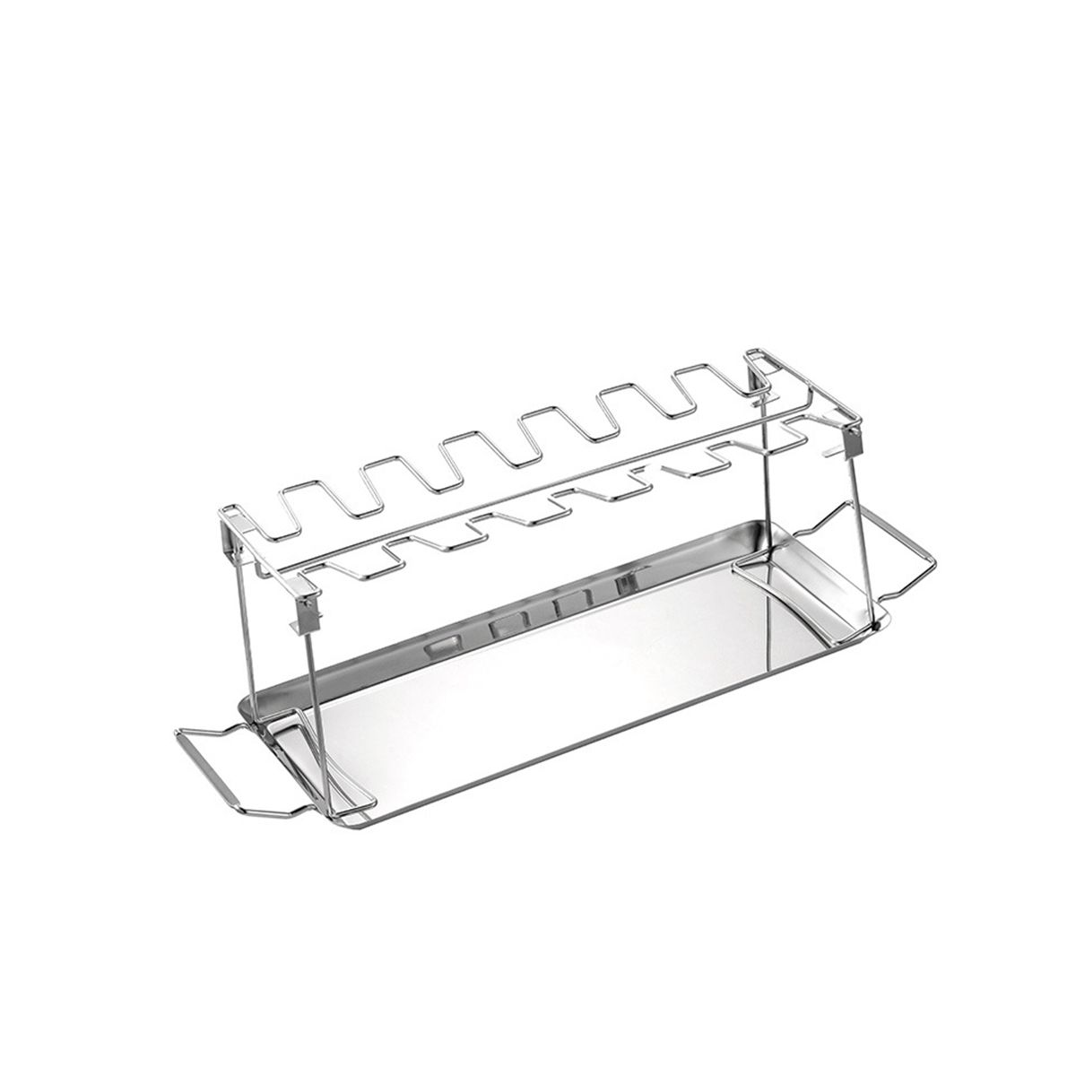 Chicken Leg Wing Grill Rack Folding Barbecue Rack Oven Roaster Stand BBQ Chicken Drumsticks Holder 2PCS