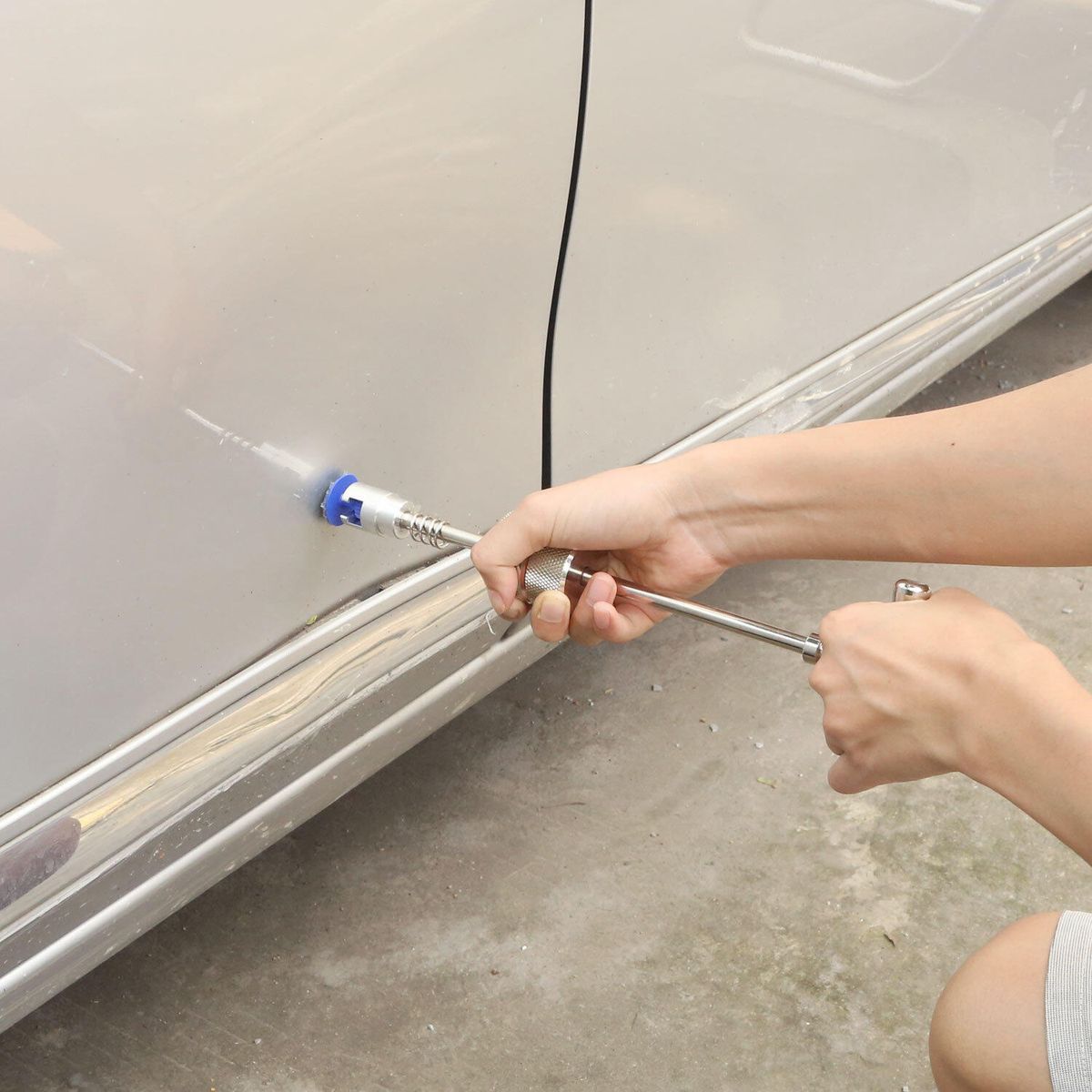 Car Paintless Dent Removal Kit Slide Hammer Puller Repair Body Suction Cup Tools