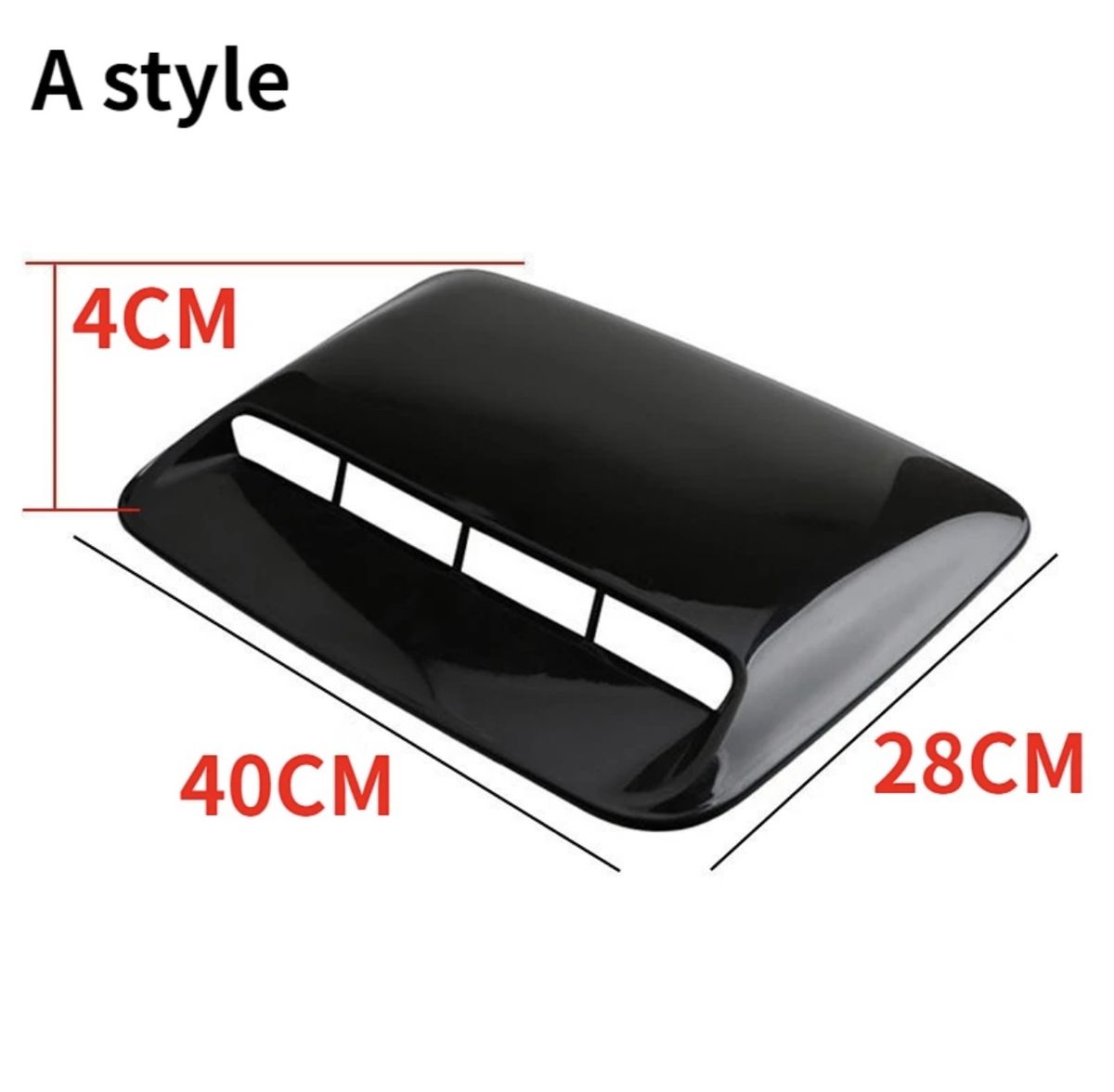 Car Air Flow Intake Hood Scoop Vent Bonnet Hood Decorative Outlet