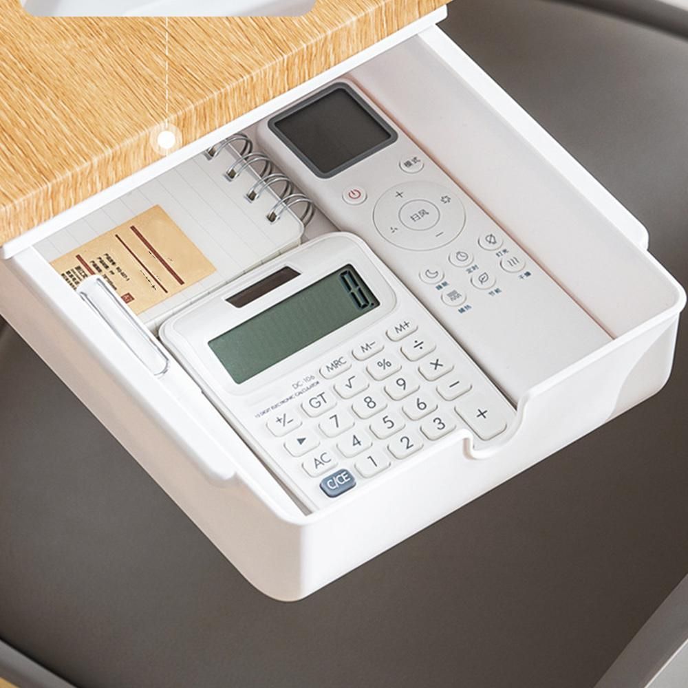 Storage Drawers Self Stick Pencil Tray Desk Table Storage