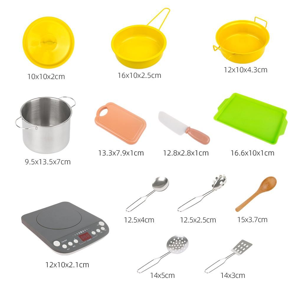 38pcs Kids Cooking Set Kitchen Toys for Kids Cooking Playset with Storage Case Pot & Pans Set Apron & Chef Hat Cutting Vegetables for 3 Years Old or Above Girls Boys Birthday Christmas Gift