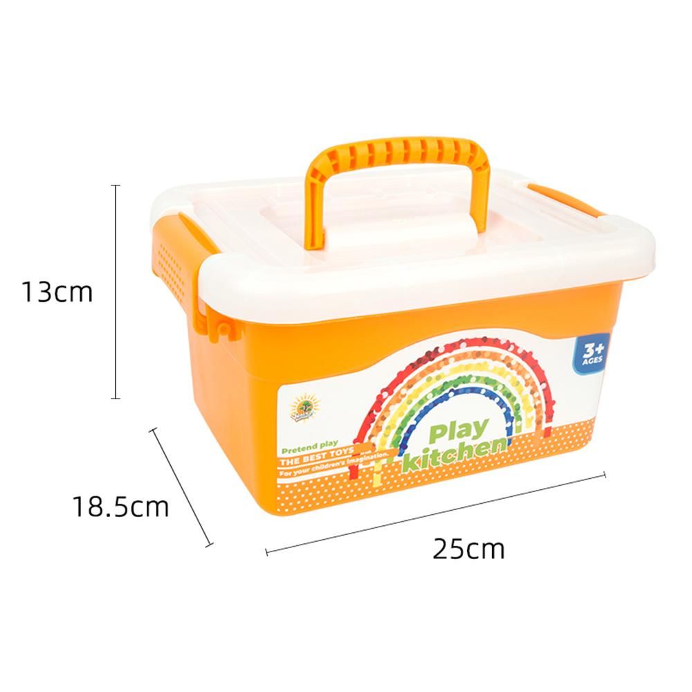 38pcs Kids Cooking Set Kitchen Toys for Kids Cooking Playset with Storage Case Pot & Pans Set Apron & Chef Hat Cutting Vegetables for 3 Years Old or Above Girls Boys Birthday Christmas Gift