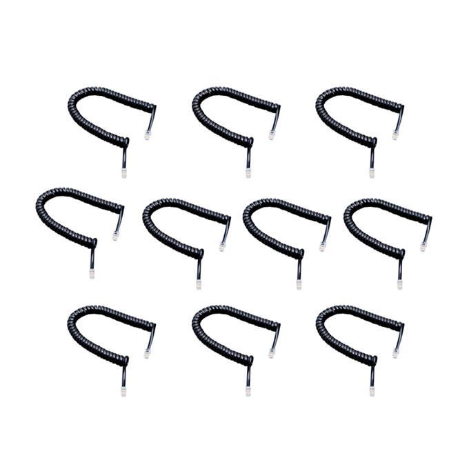 10 Pieces 2m65ft Telephone Extension  Cable RJ11 MM Handset