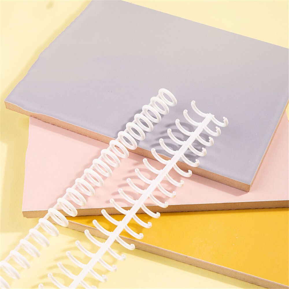 KW-trio 7849 10Pcs Binding Rings Set Four Colors 30 Circles Binding Ring Book Document File Storage Ring For School Office Supplies Blue