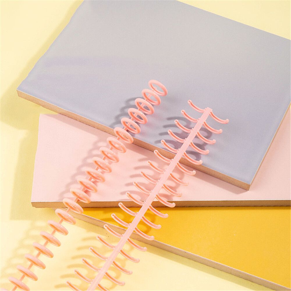 KW-trio 7849 10Pcs Binding Rings Set Four Colors 30 Circles Binding Ring Book Document File Storage Ring For School Office Supplies Blue