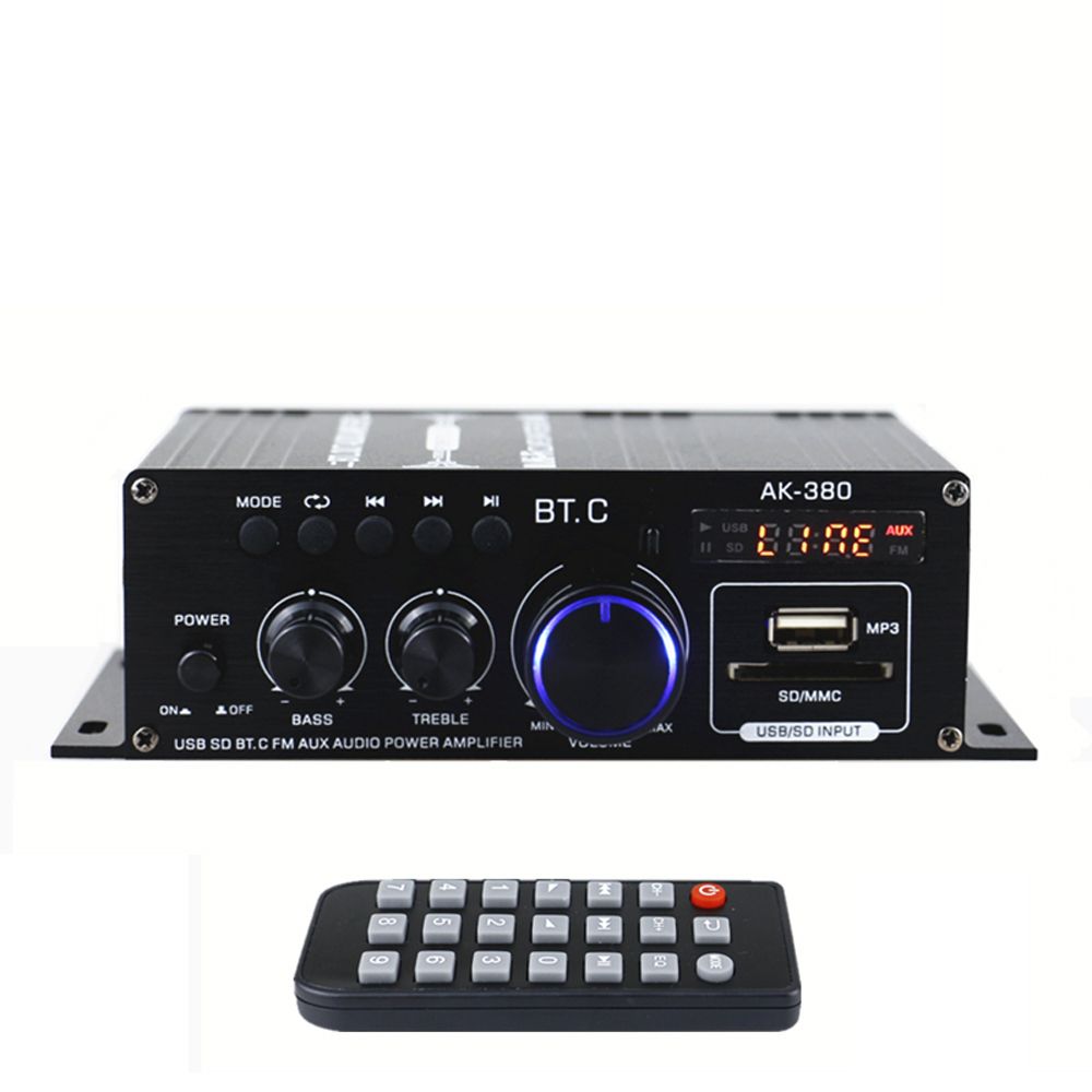 AK380 40W+40W Mini Audio Power Amplifier Portable Sound