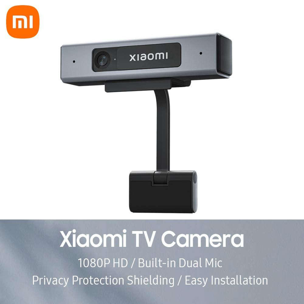 Xiaomi Mi TV Camera 1080P HD Webcam with Dual Noise Reduction Microphones/Privacy Cover/Triple Installation Protection TV Desktop Camera for Video Call/Teaching/Conference
