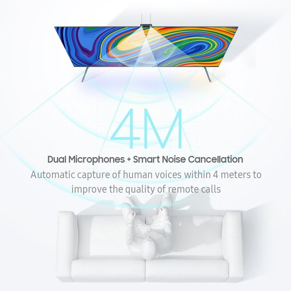 Xiaomi Mi TV Camera 1080P HD Webcam with Dual Noise Reduction Microphones/Privacy Cover/Triple Installation Protection TV Desktop Camera for Video Call/Teaching/Conference