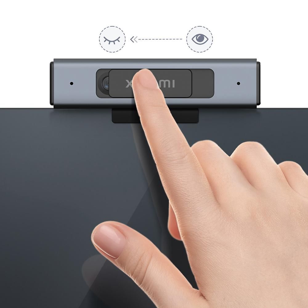 Xiaomi Mi TV Camera 1080P HD Webcam with Dual Noise Reduction Microphones/Privacy Cover/Triple Installation Protection TV Desktop Camera for Video Call/Teaching/Conference