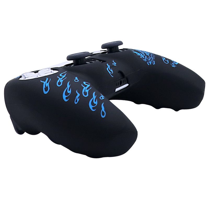 Soft Silicon Shell Skin For Sony PlayStation 5 Case For PS5 Console Controller Gamepad Joystick Cases Cover With Stick Grip Caps